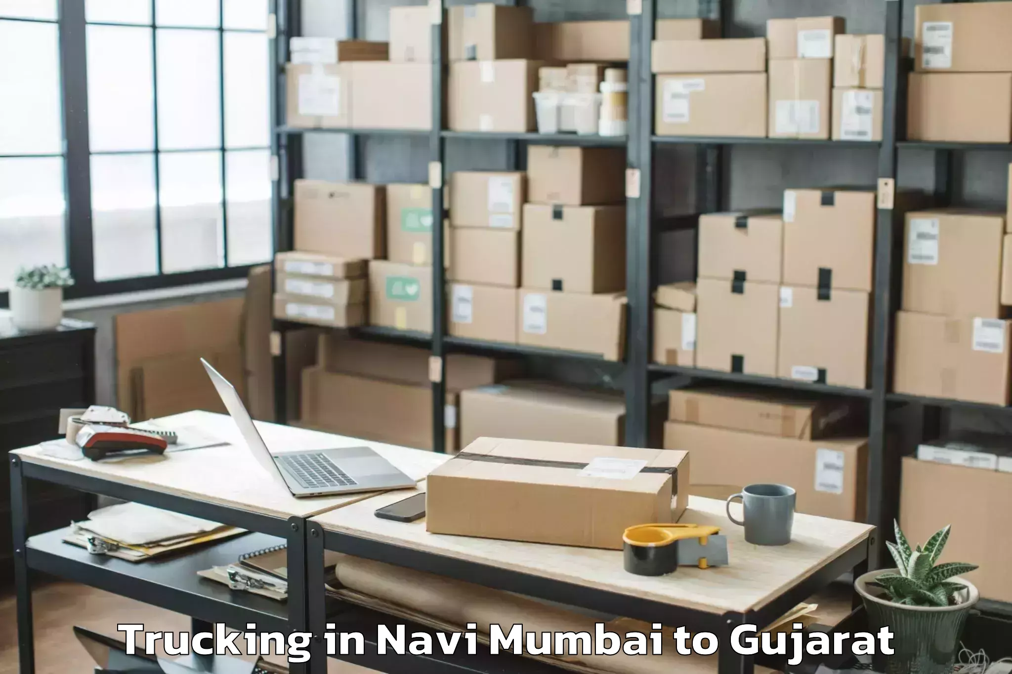 Book Navi Mumbai to Plastindia International Unive Trucking